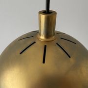 Suspended lamp in gold metal A Space by Staff Leuchten, 1970s, Germany
