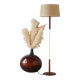 Vintage teak floor lamp from the 60s – renovated & chic design