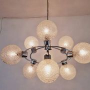 Large Midcentury Galaxy Sputnik Chandelier, Germany, 1970s