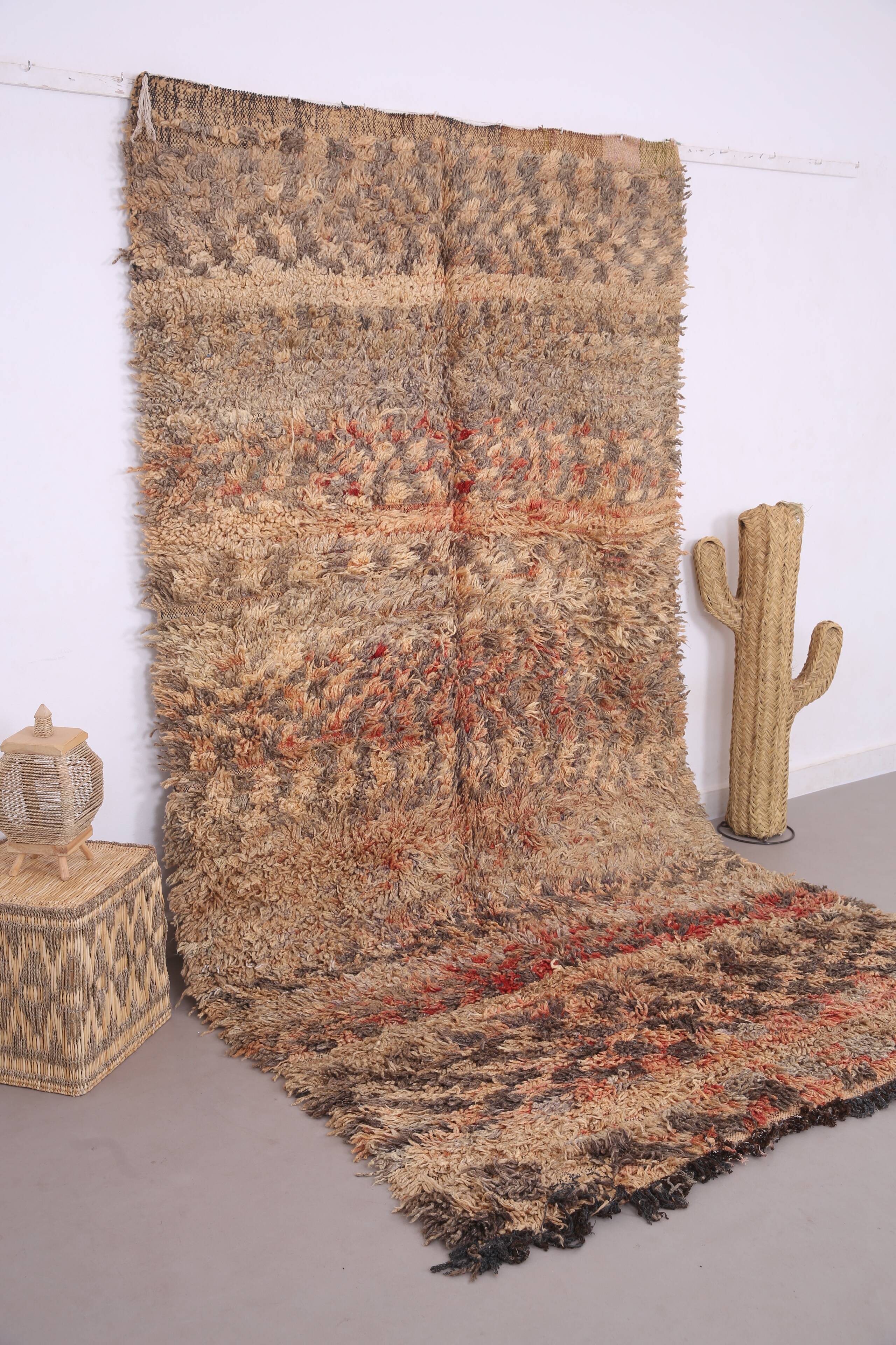 Shag Vintage Moroccan Rug 166 x 318 cm - Old Berber Wool rug handmade