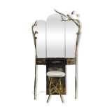 Triptych mirror dressing table by Henri Fernandez