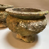 Pair C19th Soft Stone Urns