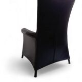 2 x armchair by Wittmann, design Paolo Piva, model Alta Highback, black leather