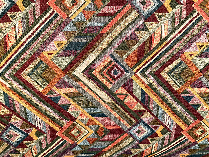 Large Napoleon III bench in blackened wood