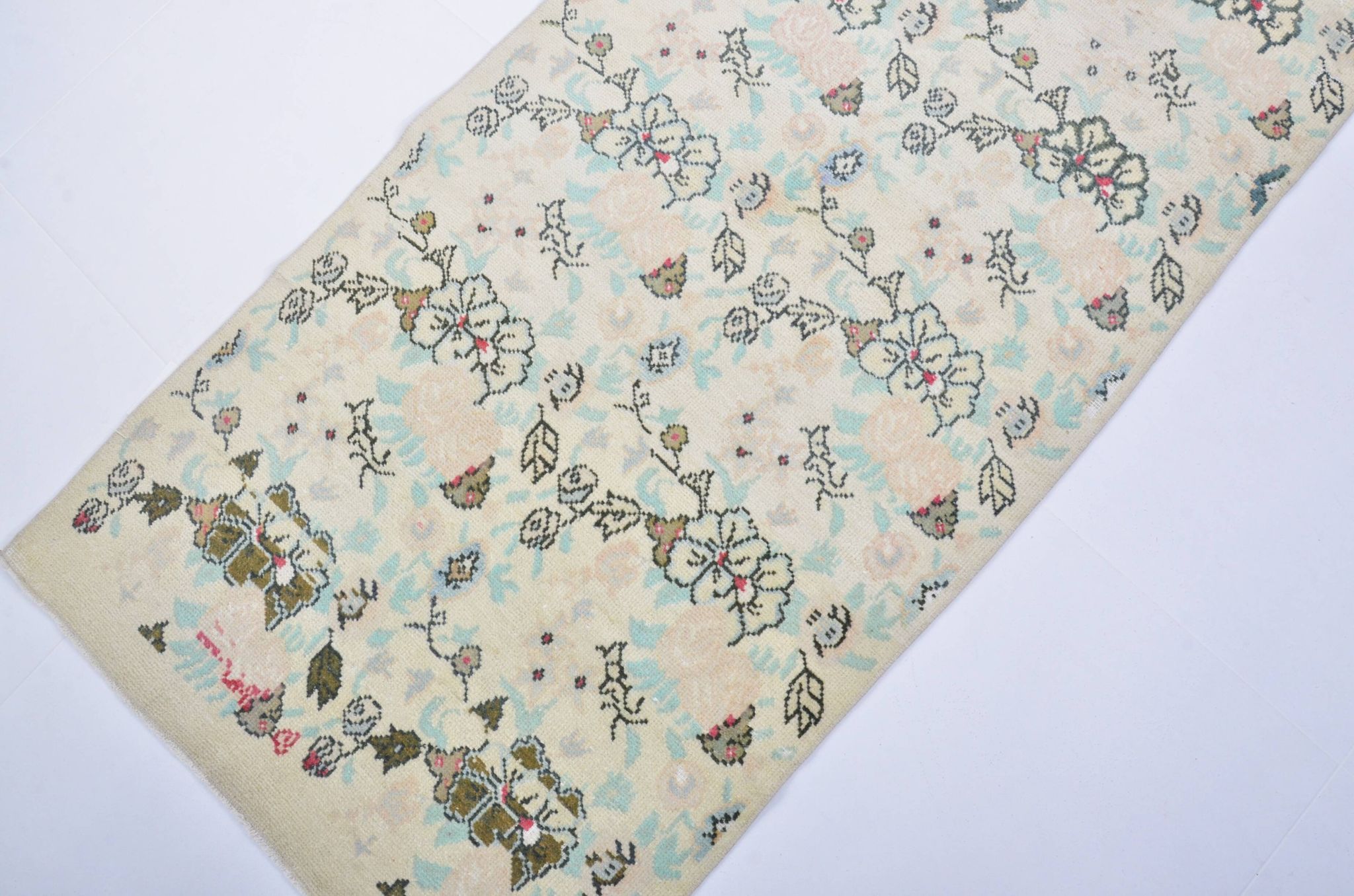 Beige Turkish Floral Carpet sku 3335