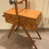 Vintage sewing box 1960 feet compass