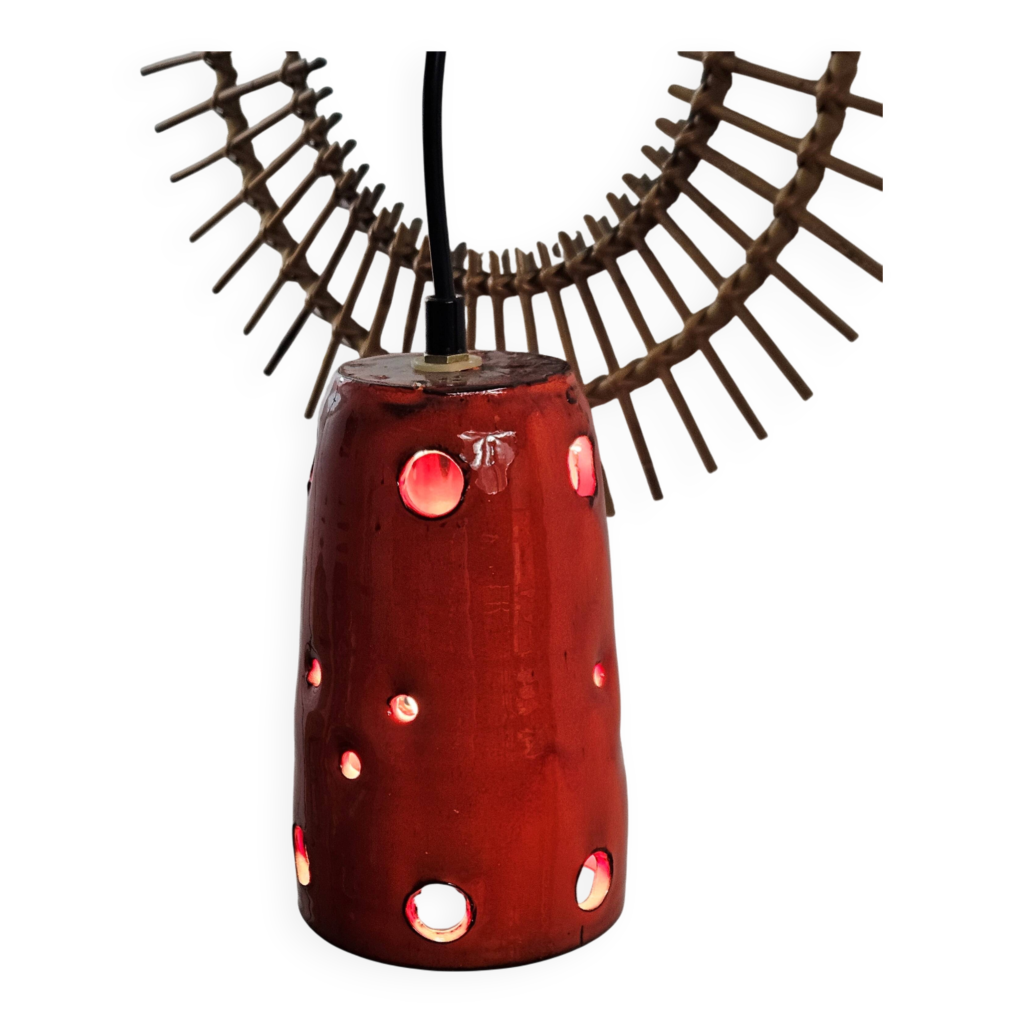 Vintage ceramic pendant light