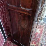 Old showcase, glass door and 4 shelves