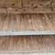 Old rack - workshop shelf in Burmese teak