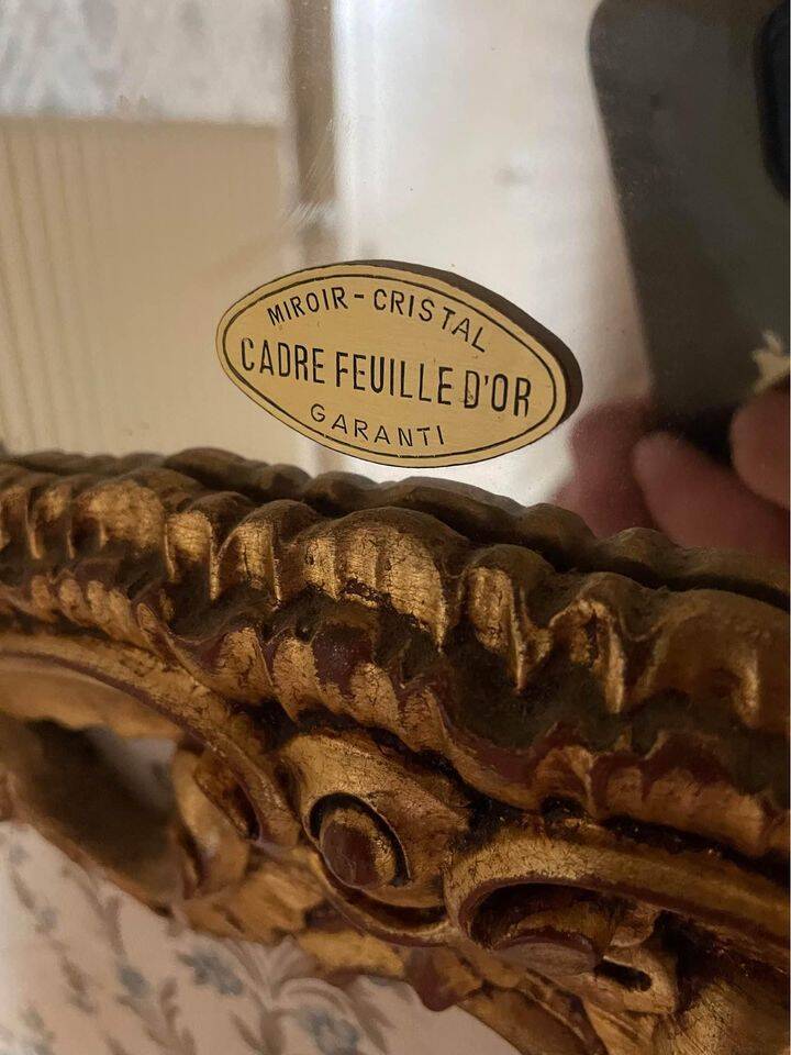 Miroir doré Louis XV