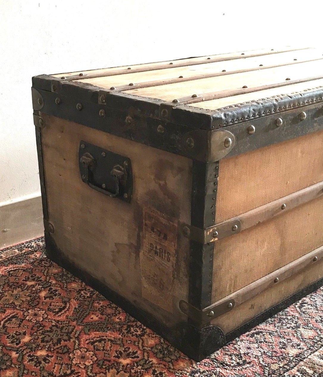 Twentieth century old travel trunk