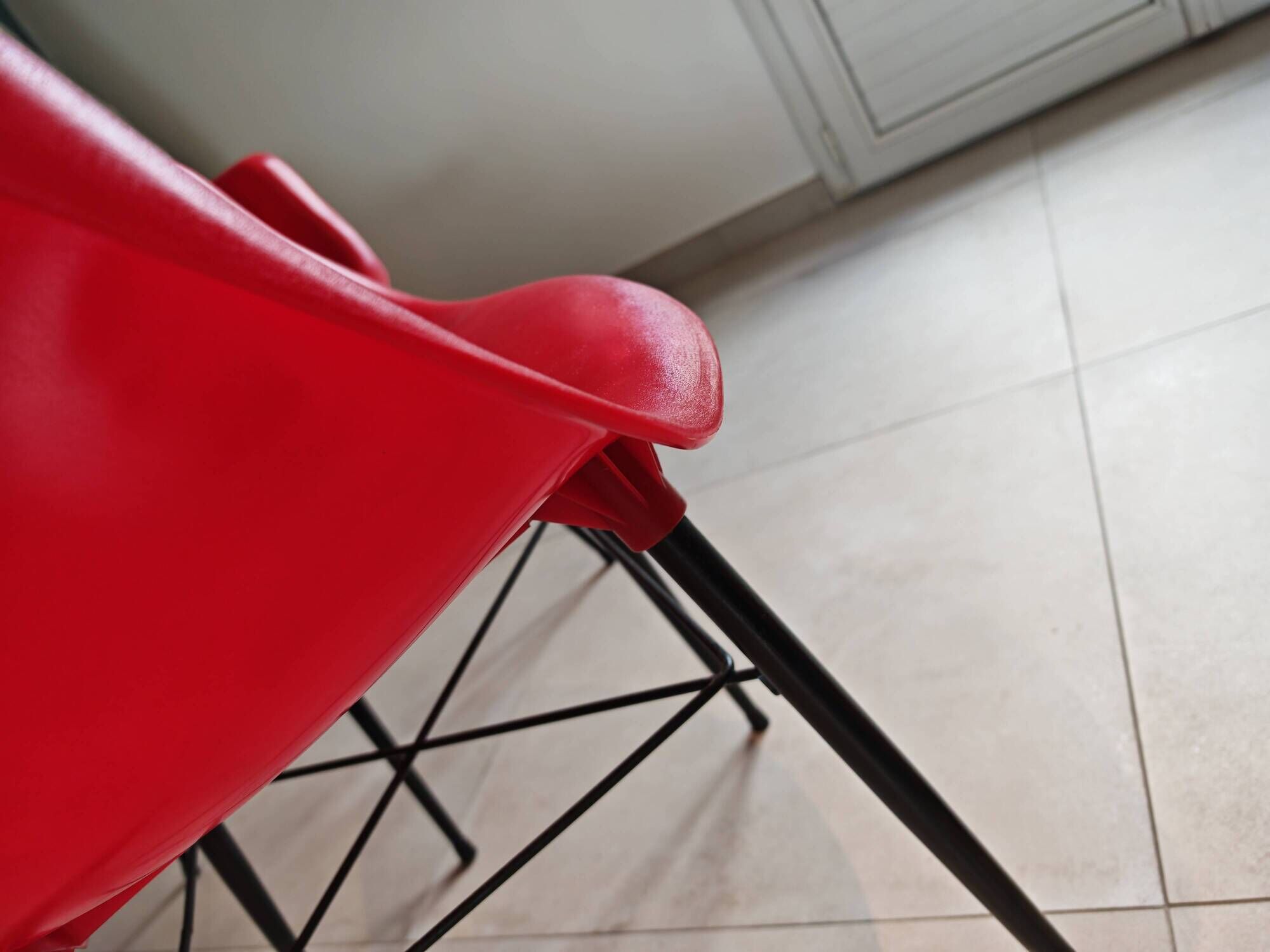 Pair of Vintage Space Age Red Armchairs 1970