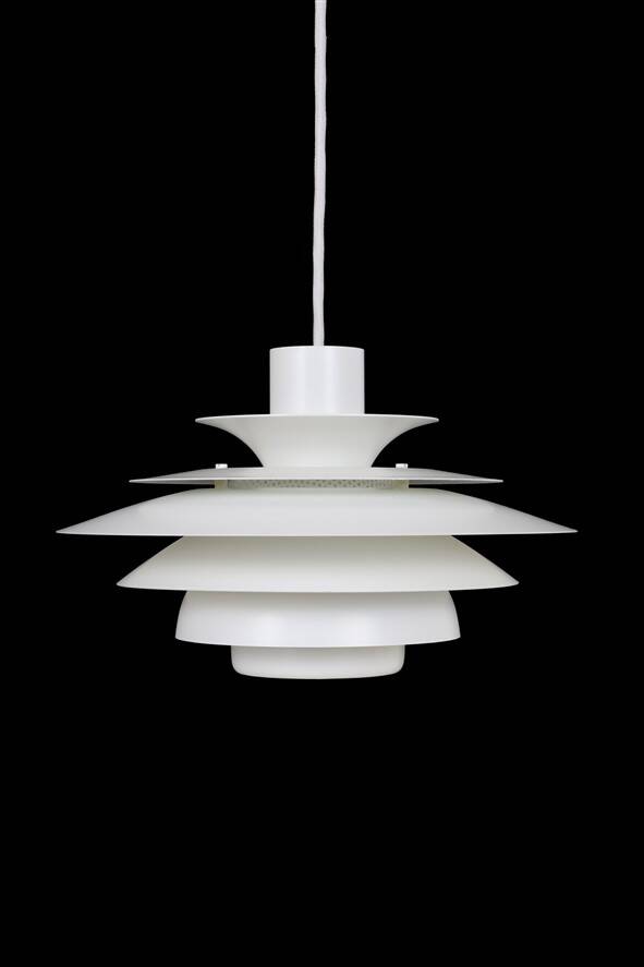 Jeka "Verona" multilayer pendant lamp / Danish modern design / Kurt Wiborg / 1980s