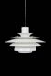 Jeka "Verona" multilayer pendant lamp / Danish modern design / Kurt Wiborg / 1980s