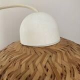Vintage wicker rattan flower suspension