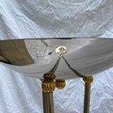 Italian stainless steel lamp - 1980