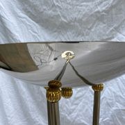 Italian stainless steel lamp - 1980