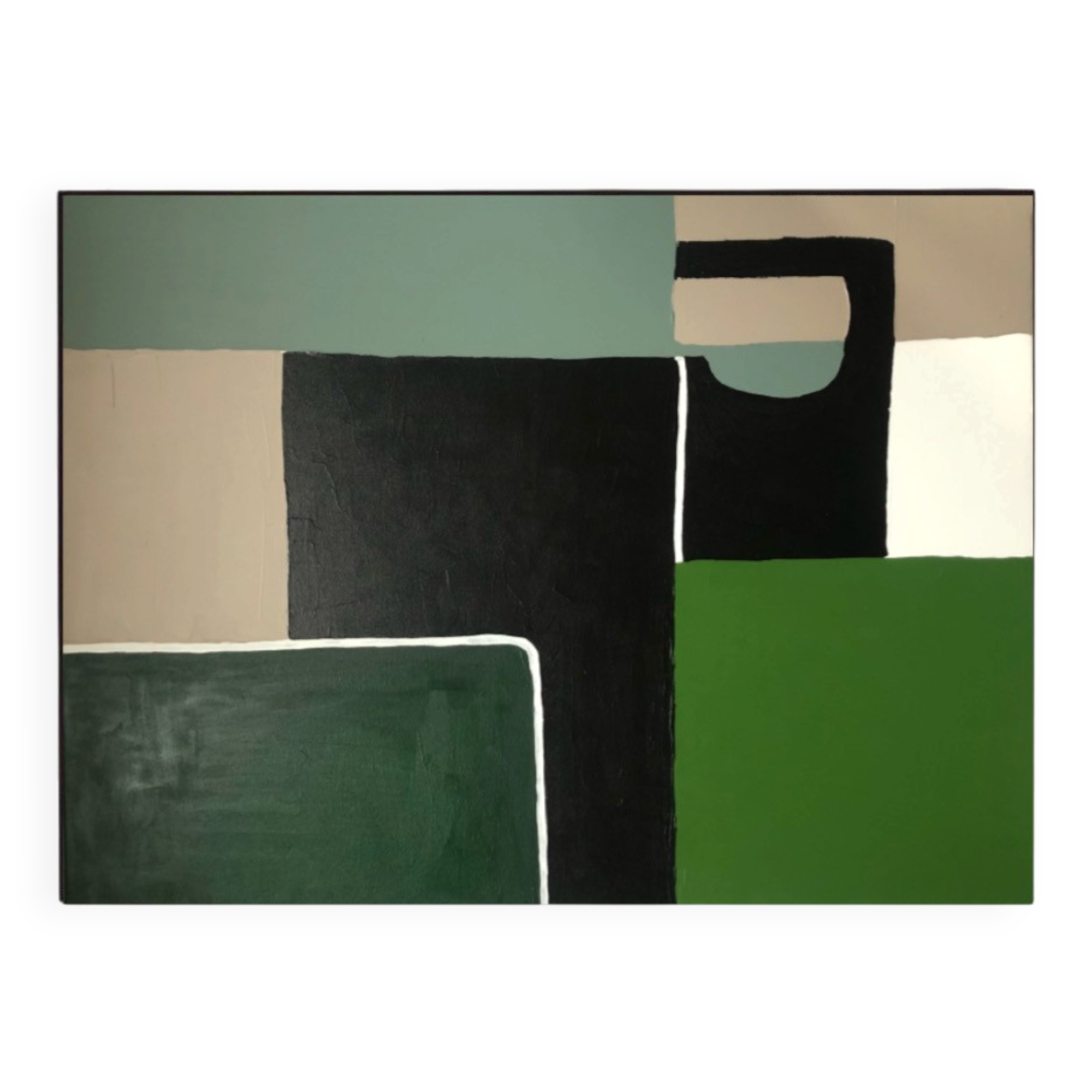 Abstrait géométrique vert no2