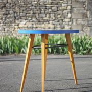 Table haricot formica et pieds compas, table bureau, table d'appoint, table vintage, 60's