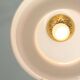 Italian White Medusa Pendant Brass Edition by Luigi Massoni for Guzzini, 1970s