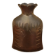 Vintage brass bag vase