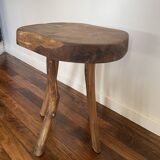Brutalist Wooden Stool