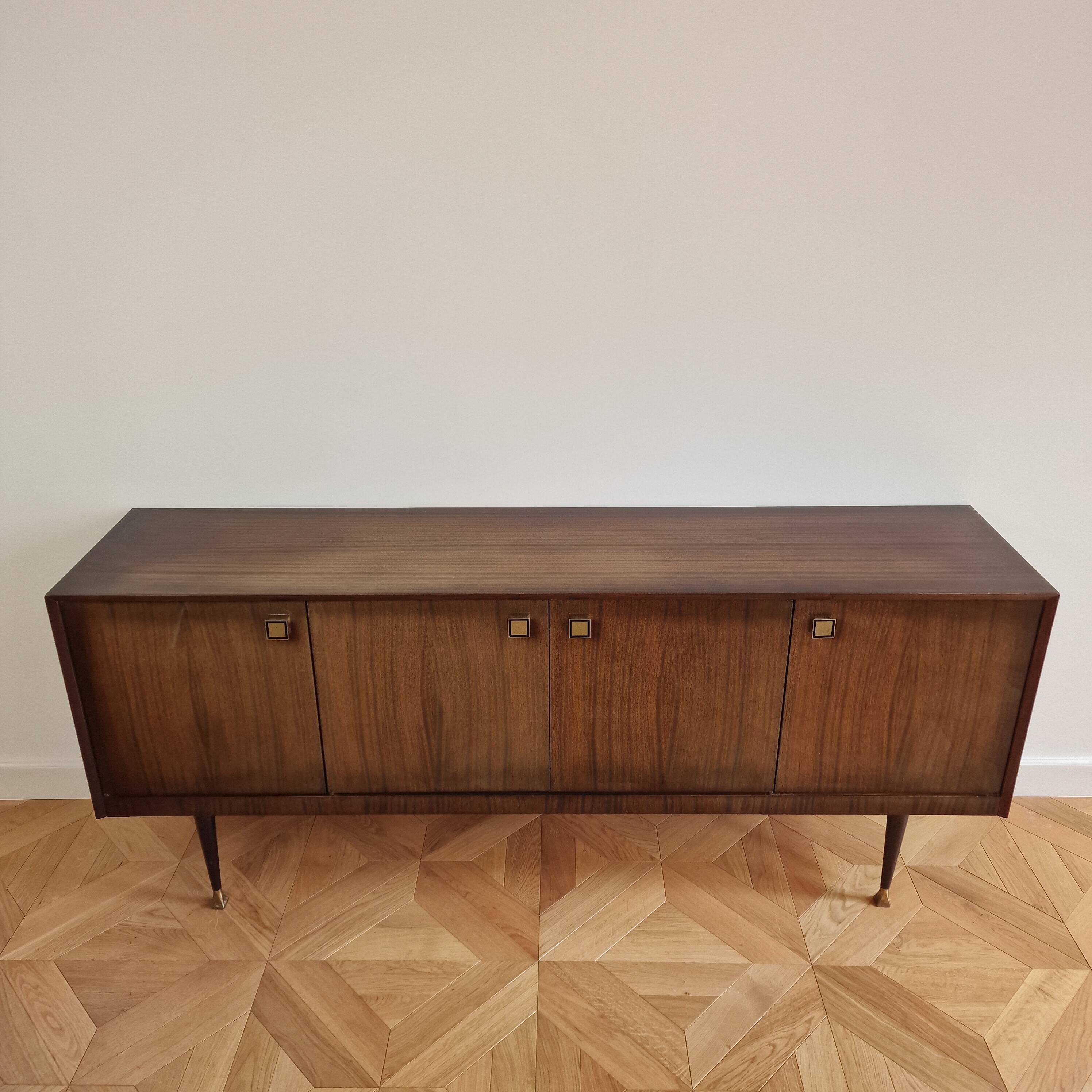 Mid-Century Modern Italian Mahogany Sideboard, 1960s