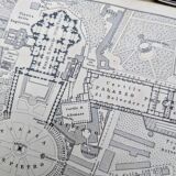 Le Vatican, plan Vintage imprimé en 1894