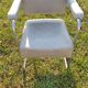 gray armchair wear skai see photo. Tubular frame. Sled feet.