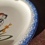 Assiette Bretonne de Pornic en faïence ancienne