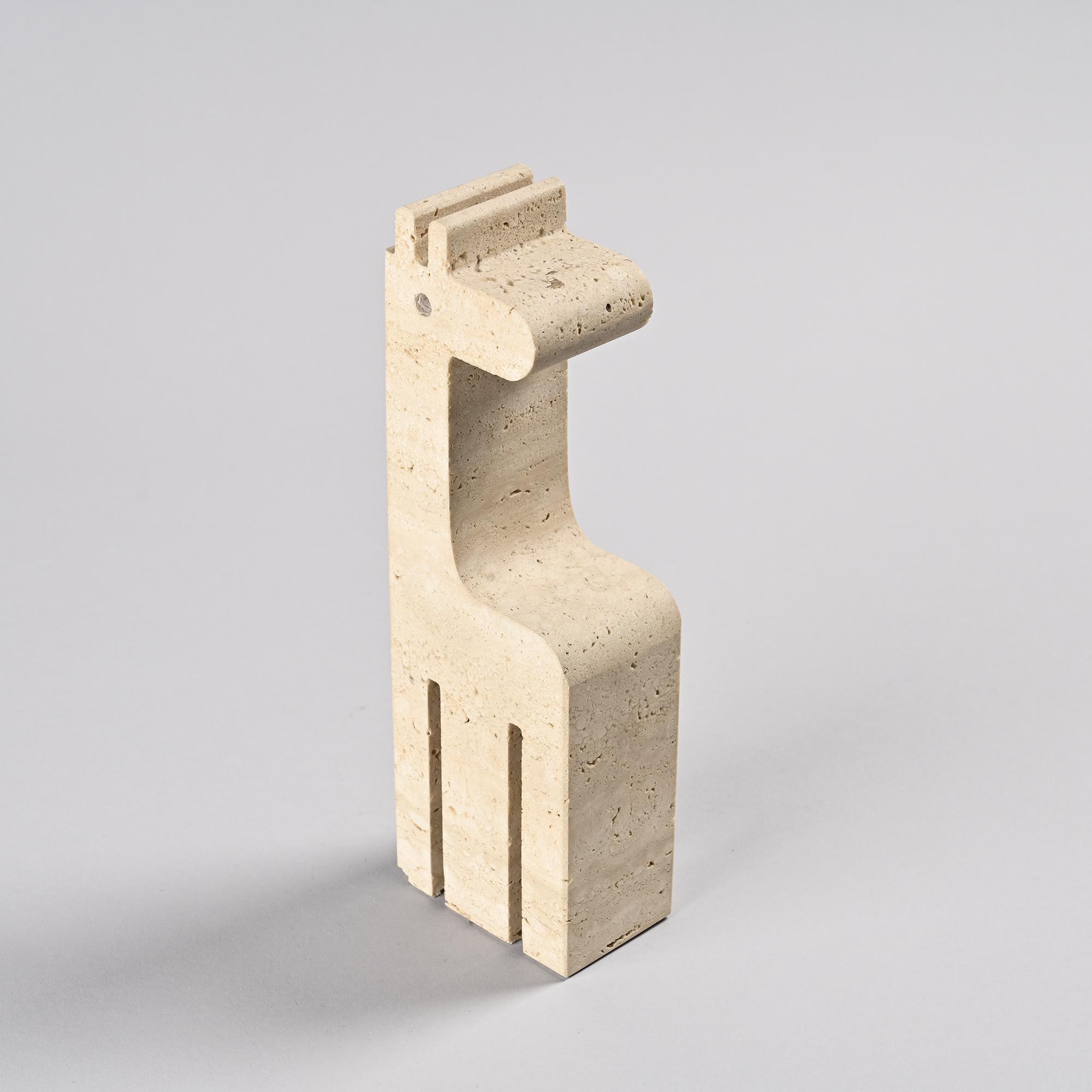 Girafe en travertin, Fratelli Manelli, circa 1970
