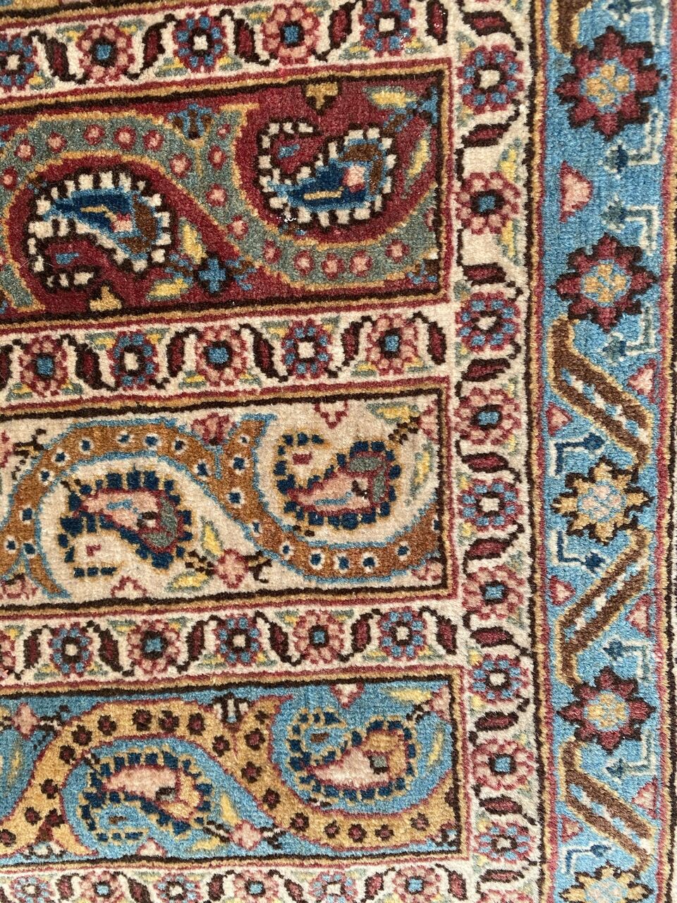 Old Persian Orient ghoom rug handmade 142x205 cm