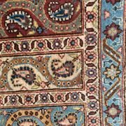 Old Persian Orient ghoom rug handmade 142x205 cm