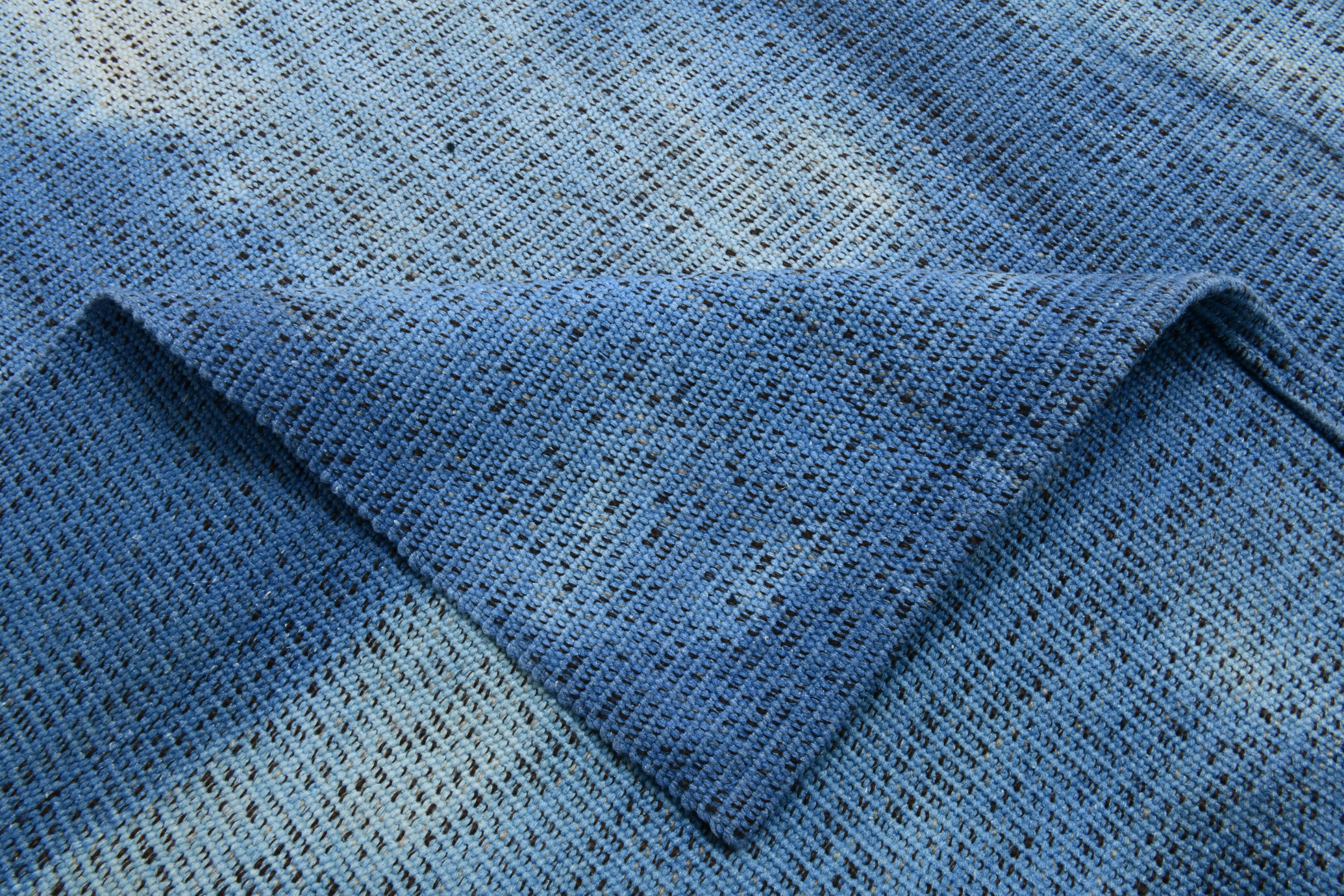 Blue oversize turkish rug 357x270cm