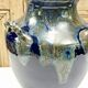 Old large sandstone vase signed Maure Lebret de Ligers Puisaye triple handles