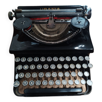 Black urania typewriter from the 1930s qwertz