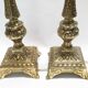 Pair of neo-classical lamps 1970 gold metal