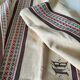 Nappe et 12 serviettes de style basque monogrammées MB