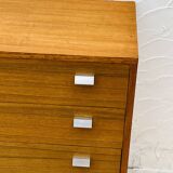 Vintage teak chest of drawers with 4 drawers from the 1960s in G-Plan style.