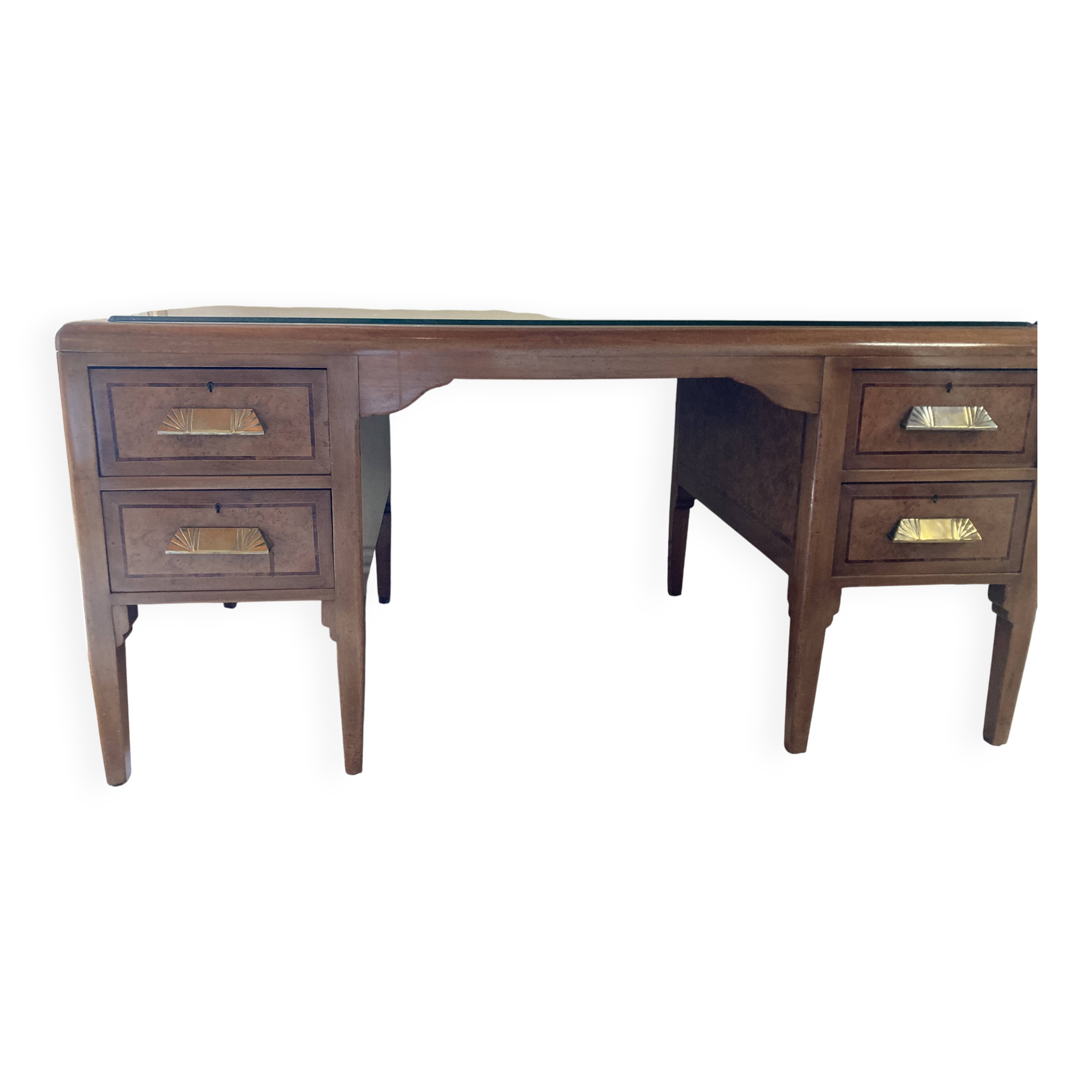 beau bureau art déco et son fauteuil