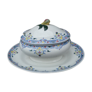 Ancien bol à bouillon en porcelaine