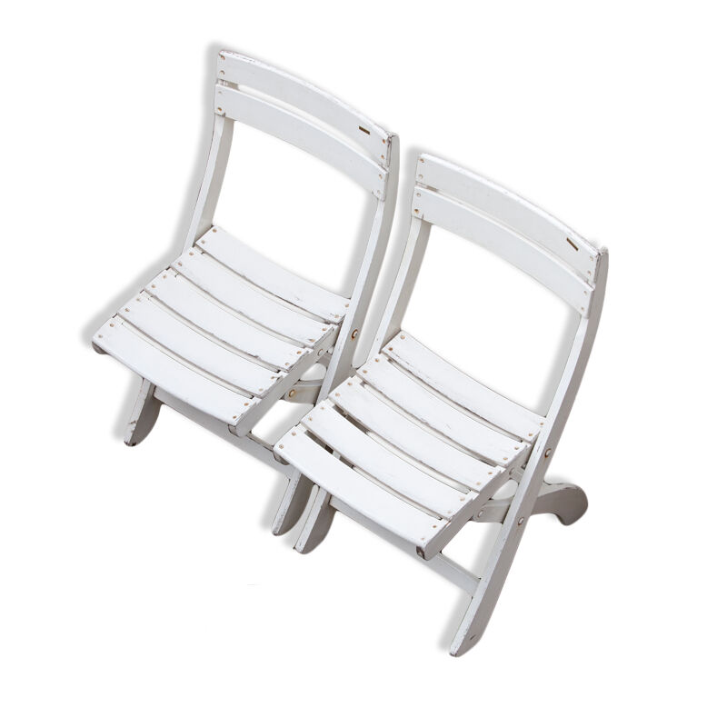 Pair of garden chairs R.Gleizes foldable, 1960s - 1970s