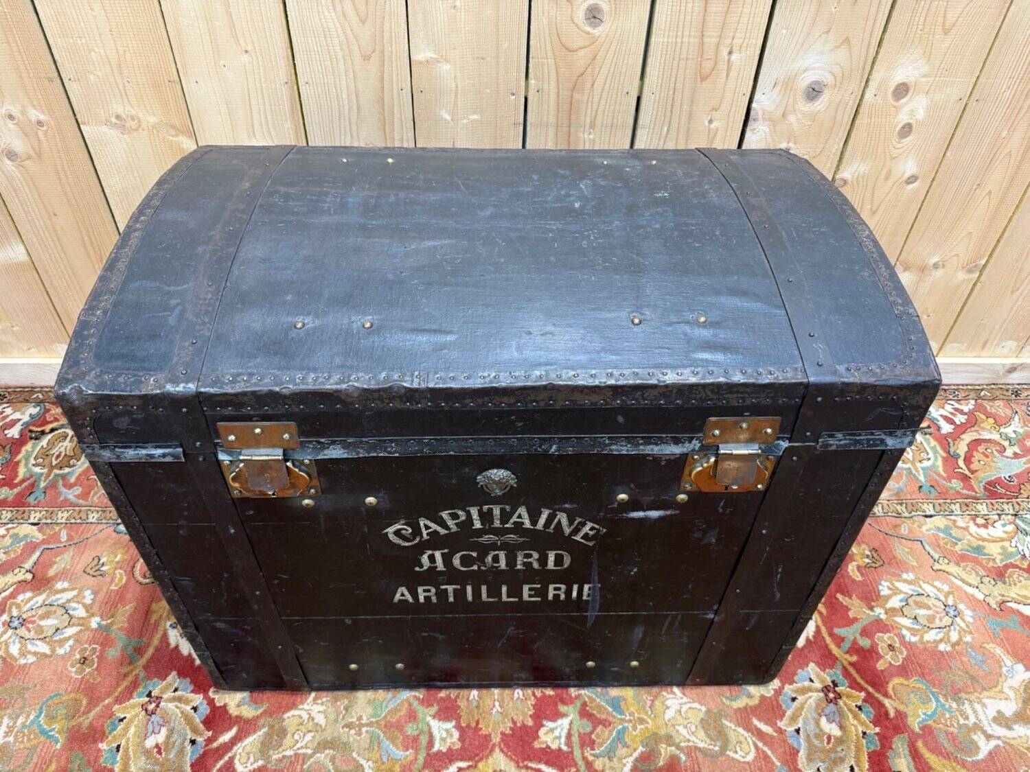 Military travel trunk – 19th century – Captain Acard Artillery – C