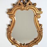 Mirror rocaille gilded ice saint-gobain vintage