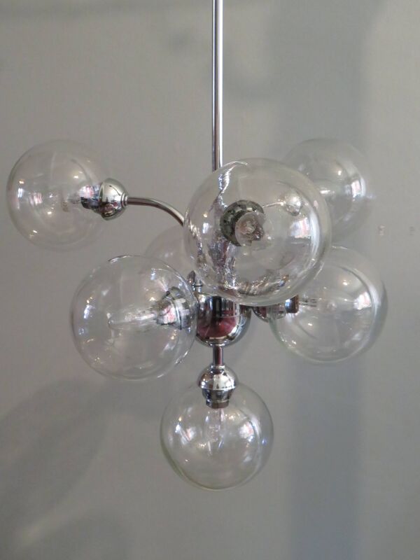 Lustre Spoutnik des années 1970 par Massive Belgium