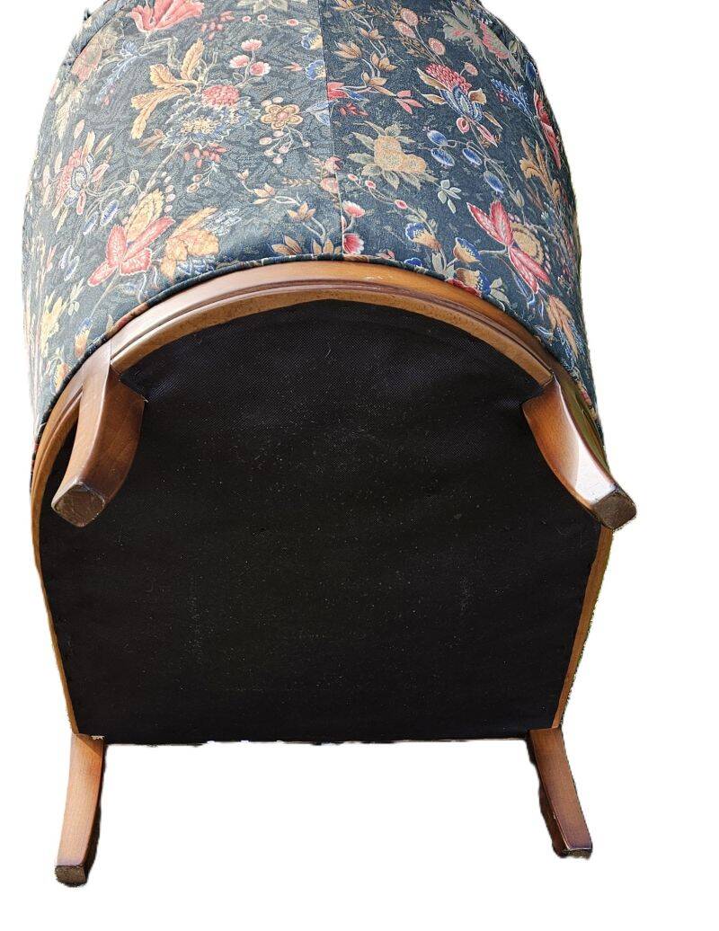 Satin Fabric Basket Chair