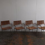 Set of 4 chairs by Tito Agnoli