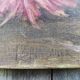 French Vintage signed oil painting of flowers