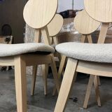 4 Compas chairs in solid ash