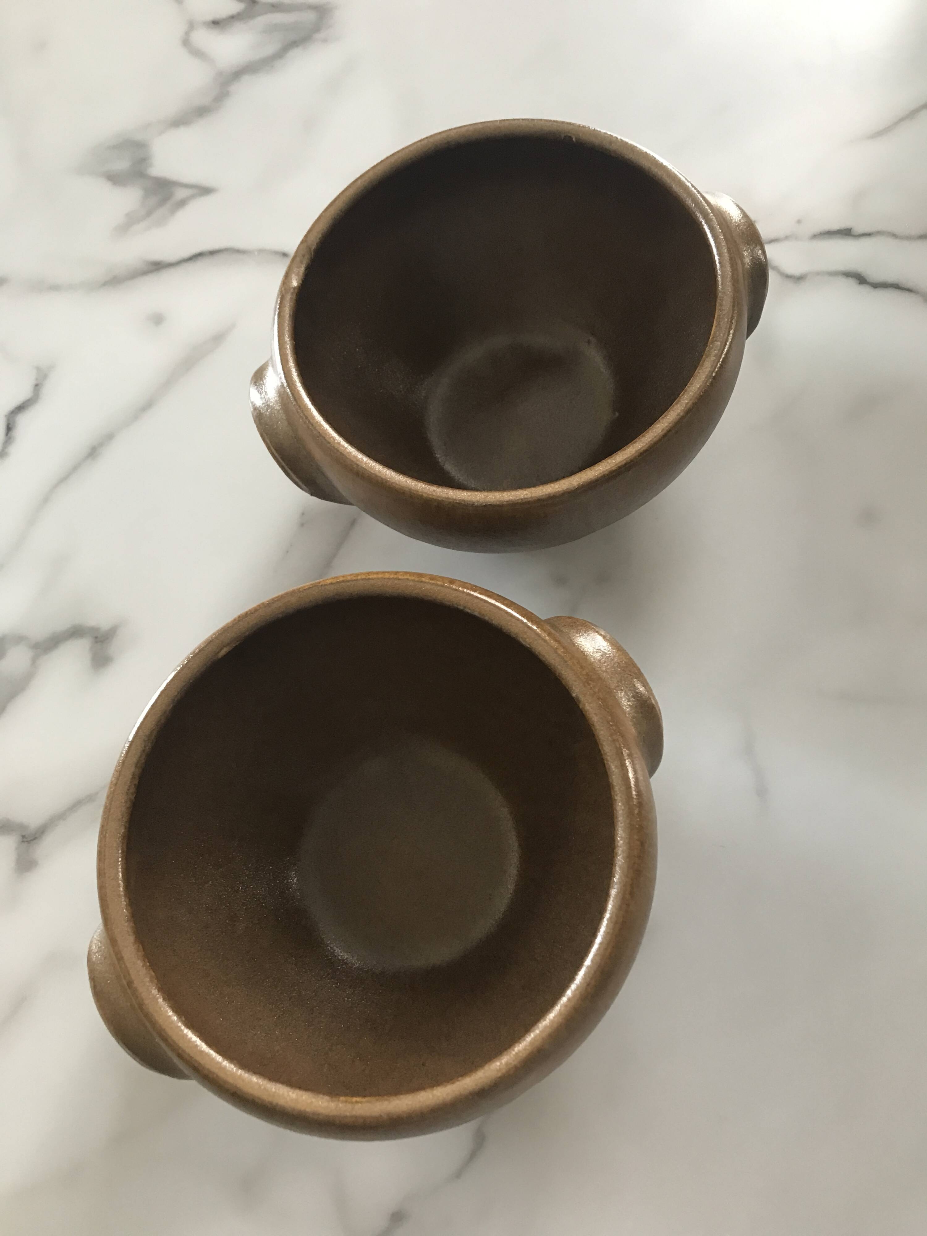 Glazed stoneware bowls